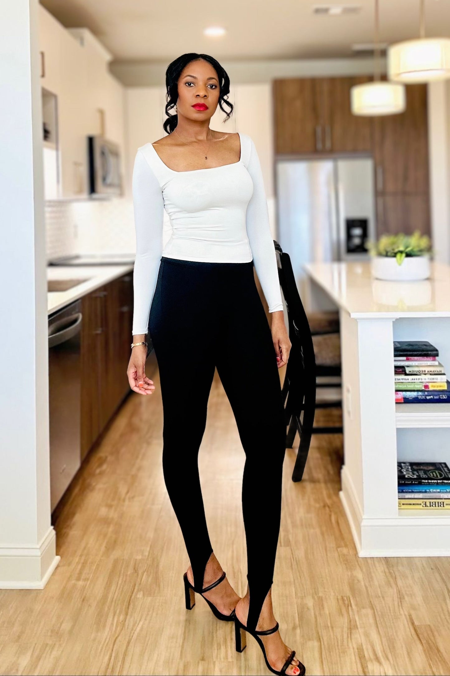 High Waisted Stirrup Pants