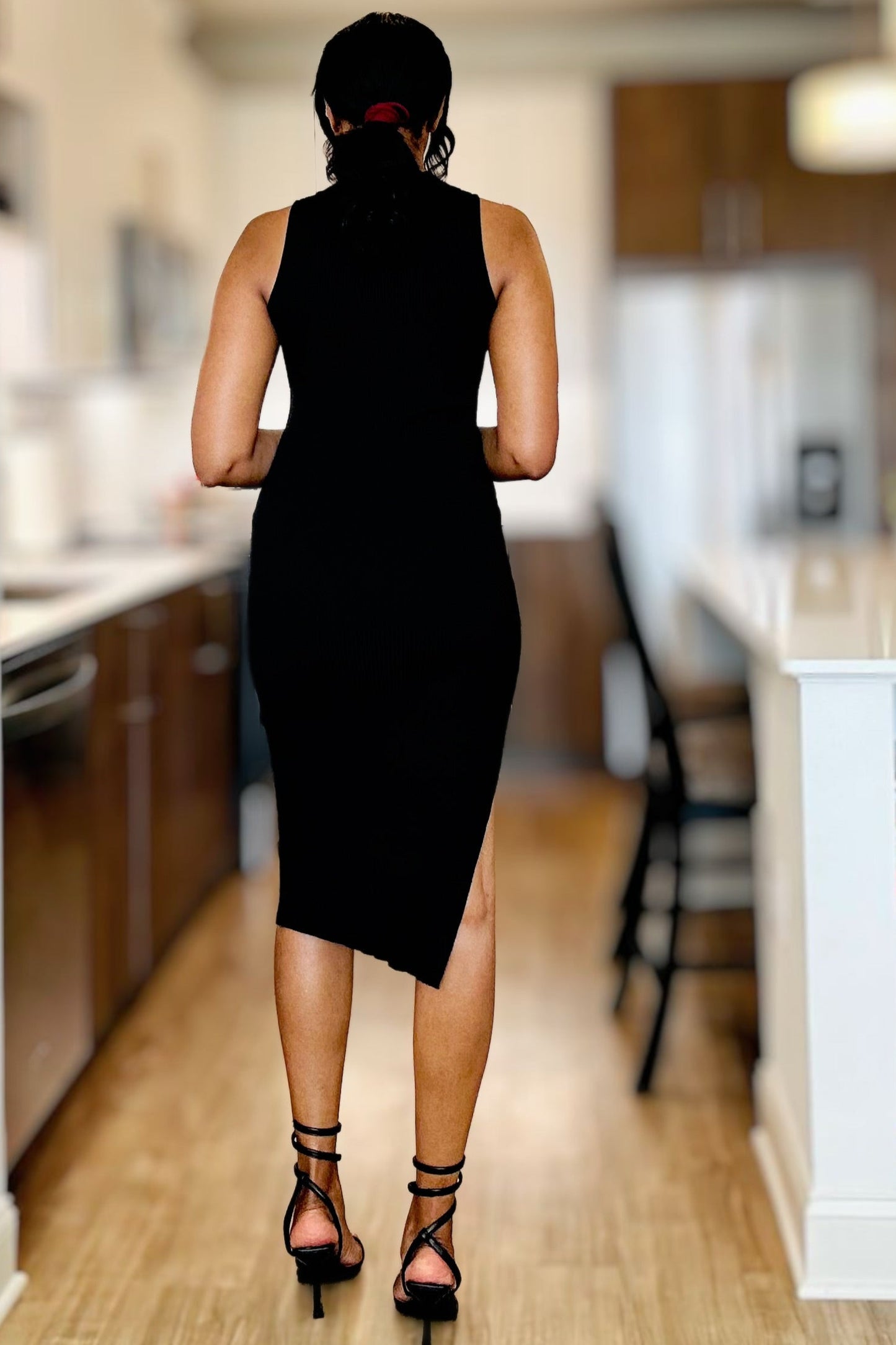 Ribbed Midi Dress