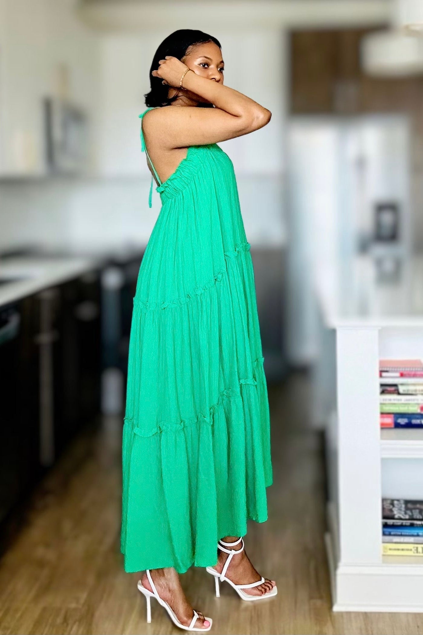Kelly Green Maxi Dress