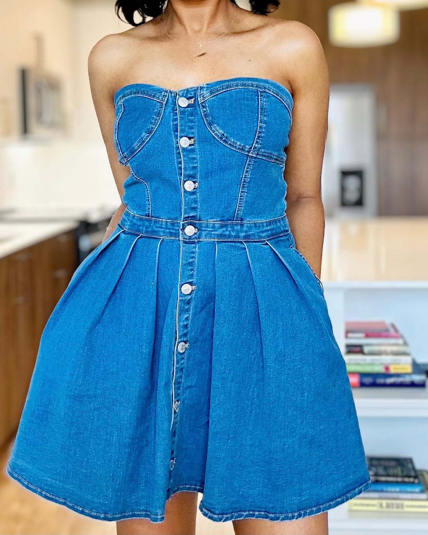 Baby Doll Denim Dress