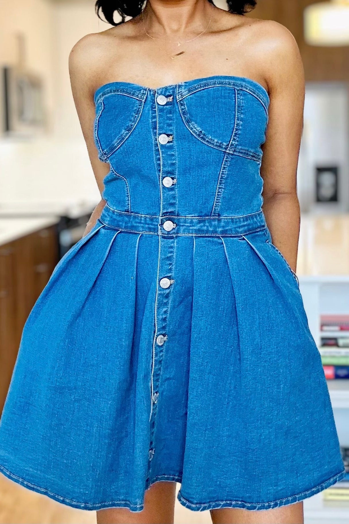 Baby Doll Denim Dress