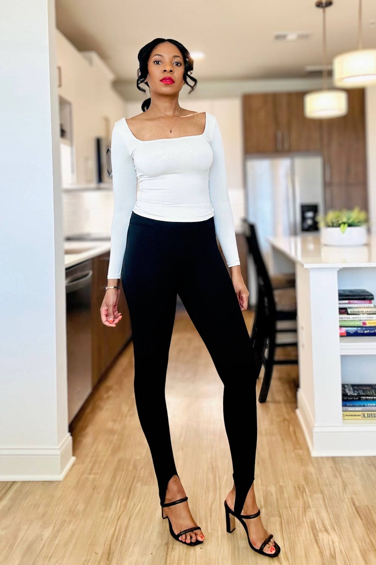 High Waisted Stirrup Pants
