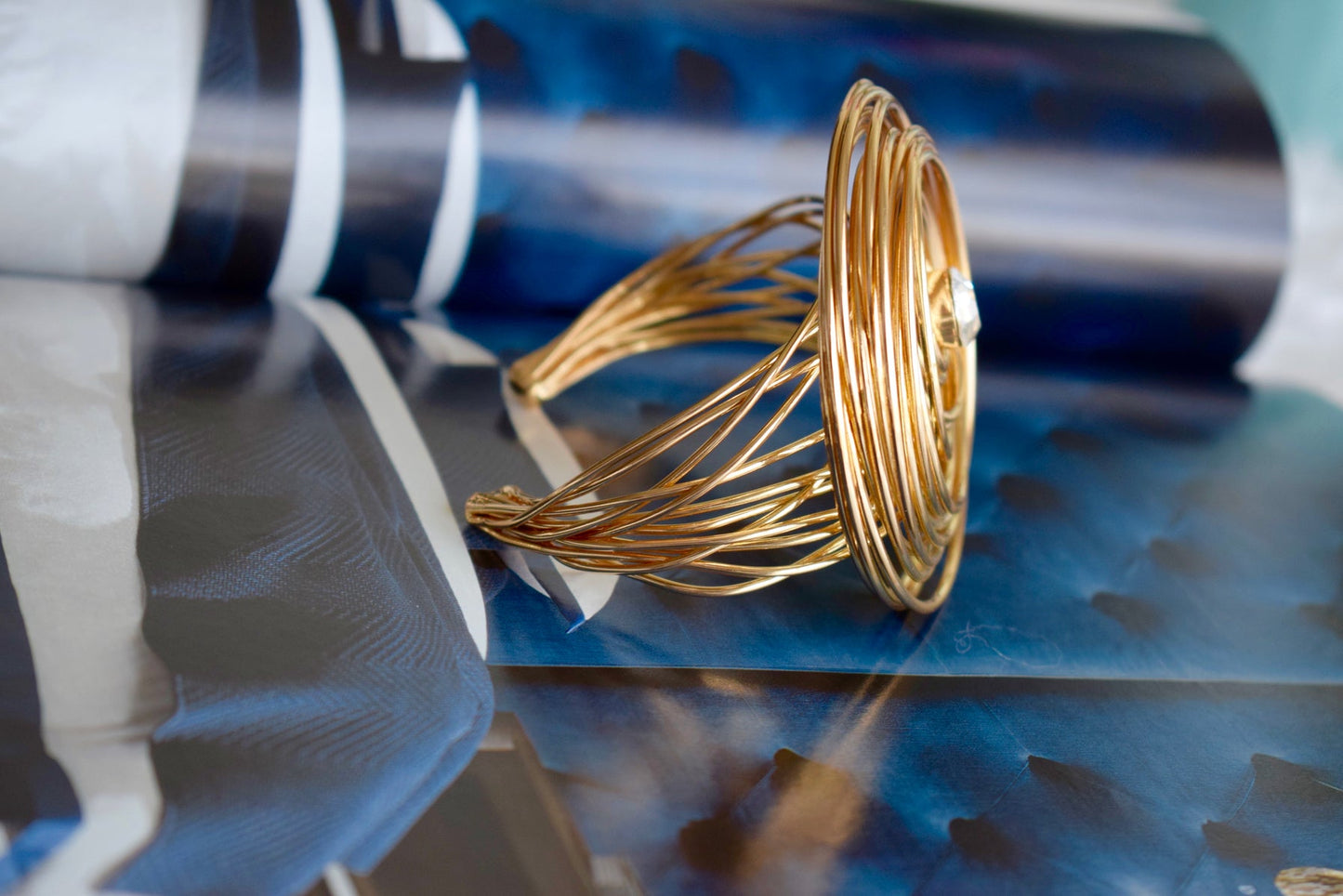 Flower Bomb Cuff Bracelet