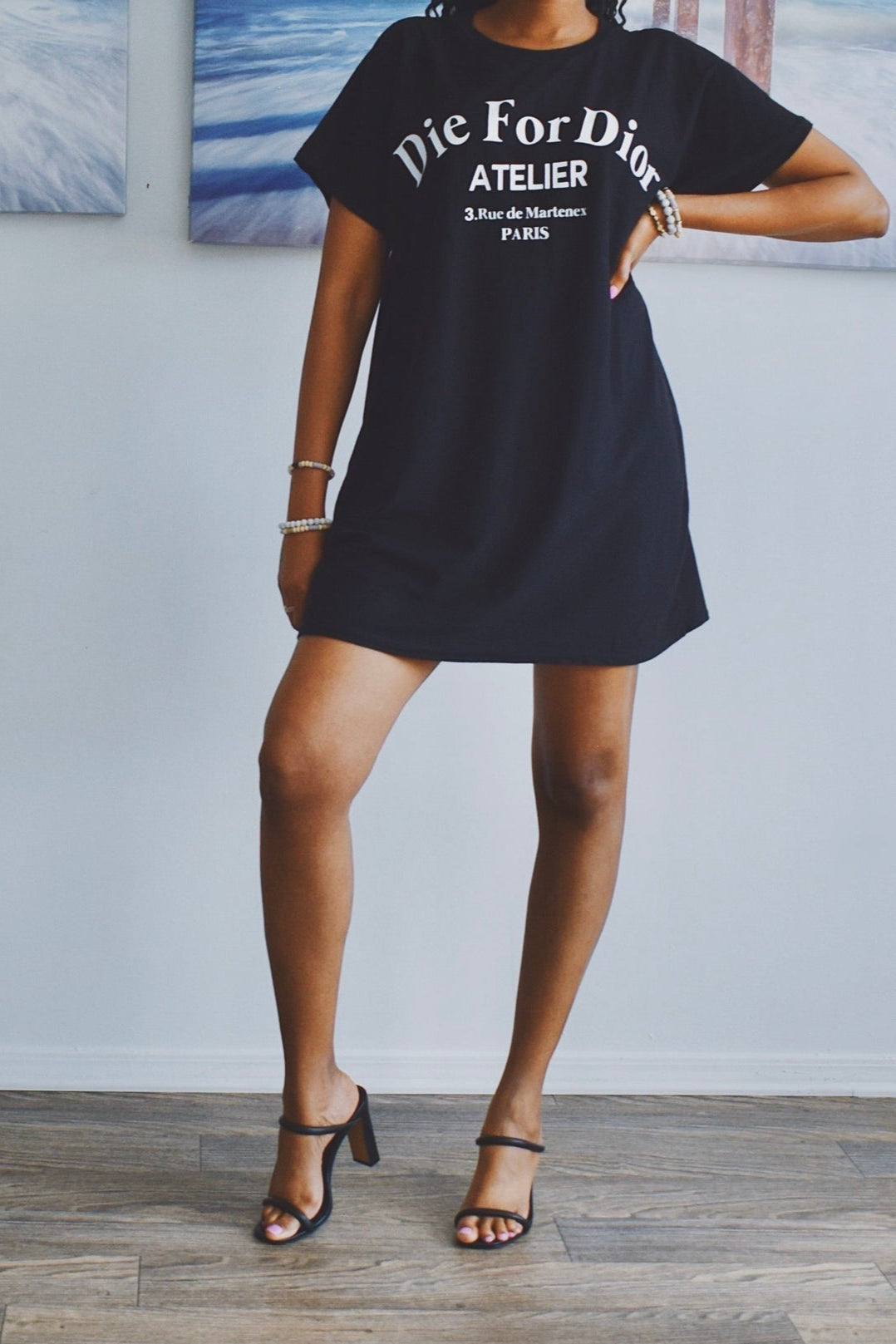 For D'or Oversized T Shirt Dress