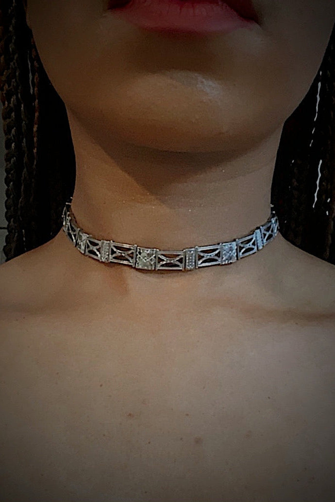 Silver Chain choker