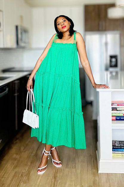 Kelly Green Maxi Dress