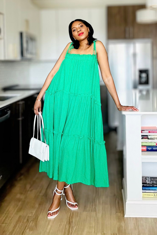Kelly Green Maxi Dress
