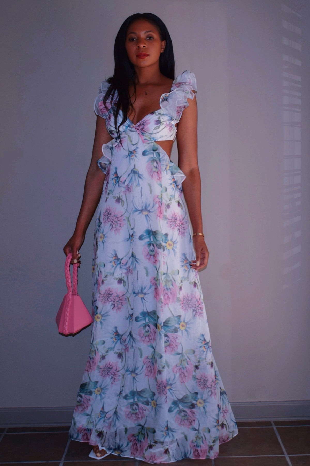 Dreamy Floral Chiffon Dress