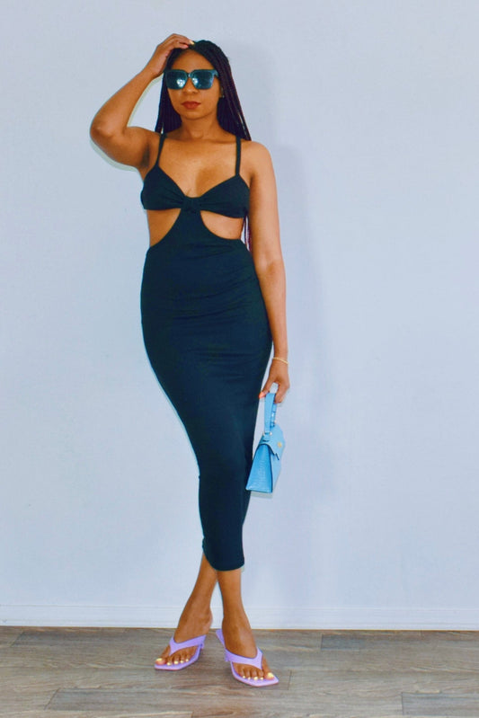 Cut It Out Body Fitting Dress