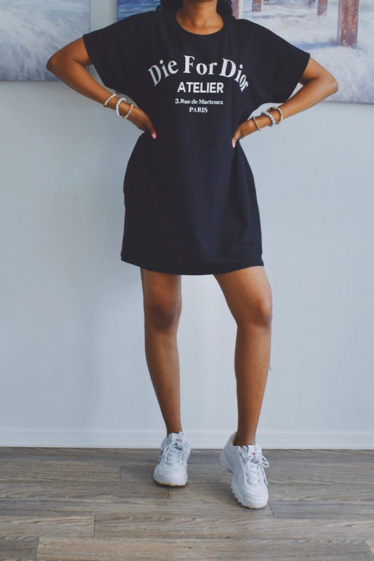 For D'or Oversized T Shirt Dress