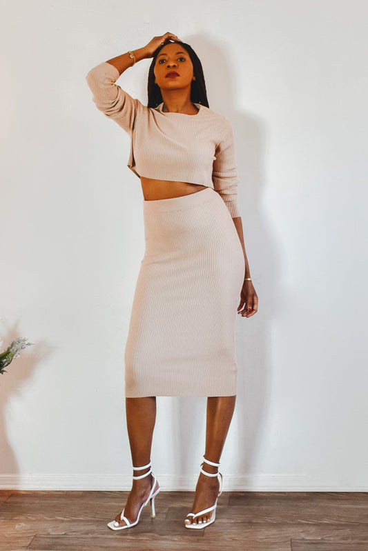 Cozy Knit Crop Set